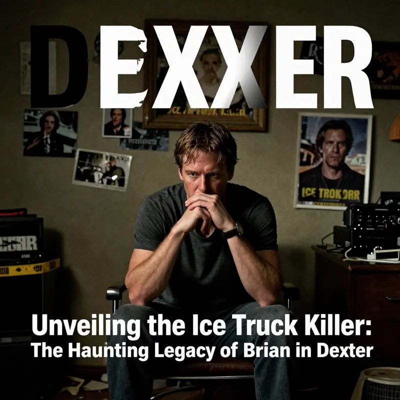 Brian Moser, the chilling Ice Truck Killer from *Dexter*, casting a dark shadow over his heinous deeds.