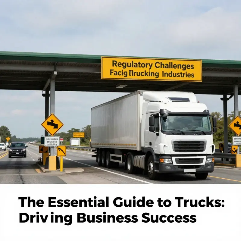 A showcase of various types of trucks and their applications in logistics.