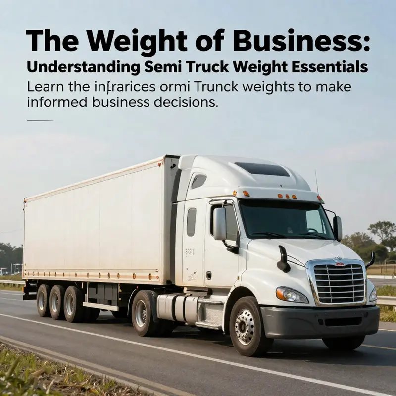 A semi truck traveling down a highway, embodying the essence of transportation and weight management.