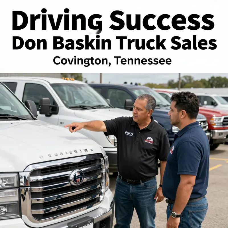 The exterior of Don Baskin Truck Sales showcasing their diverse truck inventory.