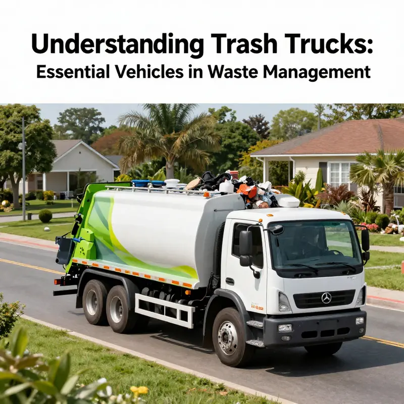 Garbage trucks collecting waste in a city setting, highlighting their essential role in urban sanitation.