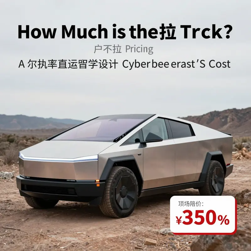 The Tesla Cybertruck’s entry-level model reflects modern design and advanced technology.