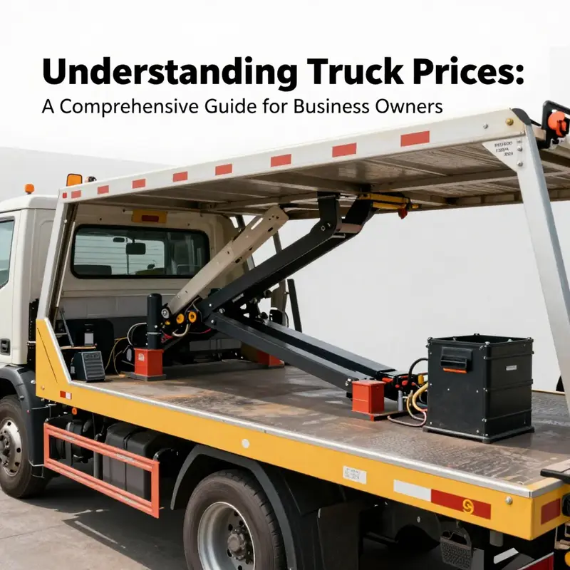 Comparison between a new tow truck and a used tow truck, emphasizing pricing differences.