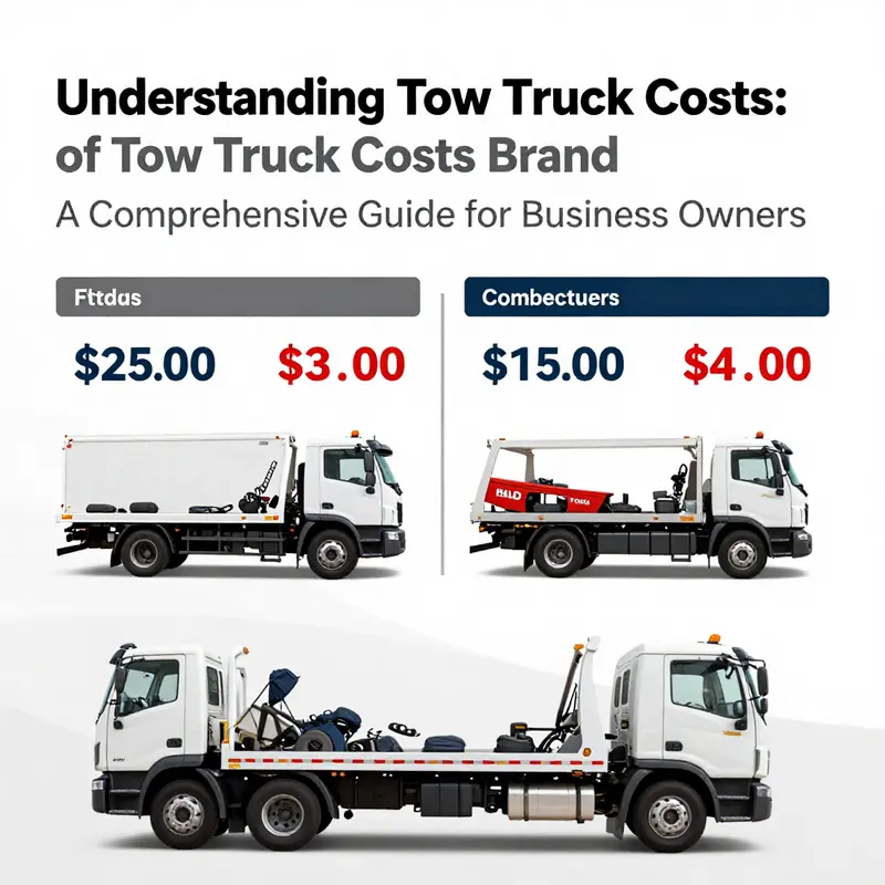 A detailed cost breakdown for various tow truck types.
