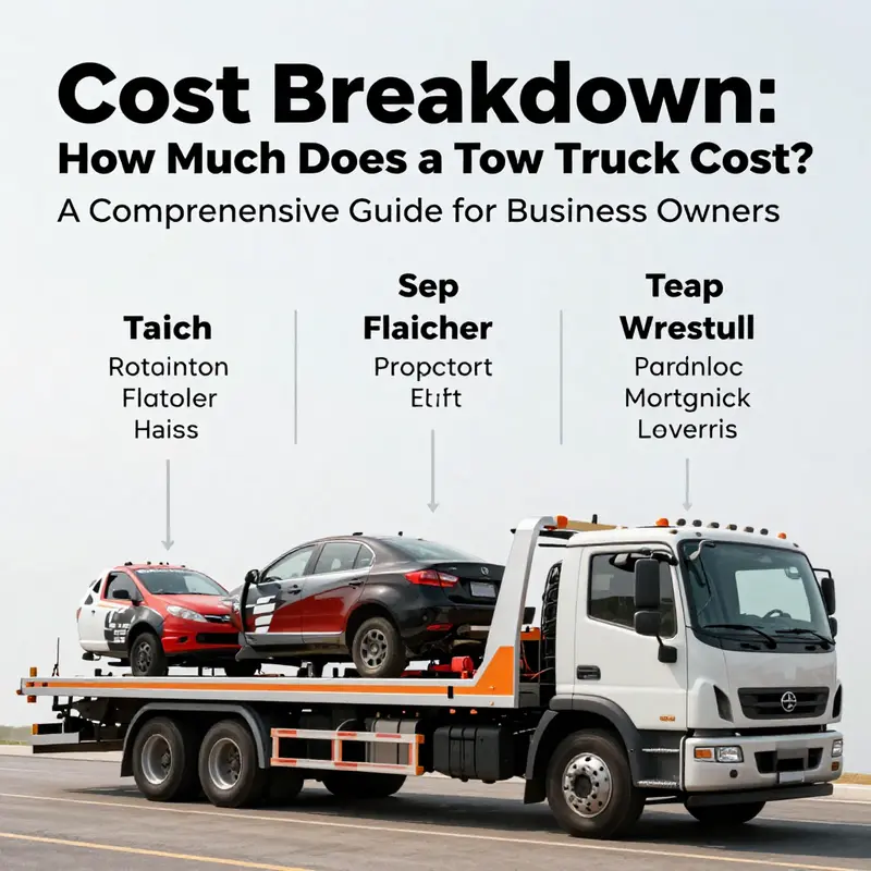 A detailed cost breakdown for various tow truck types.