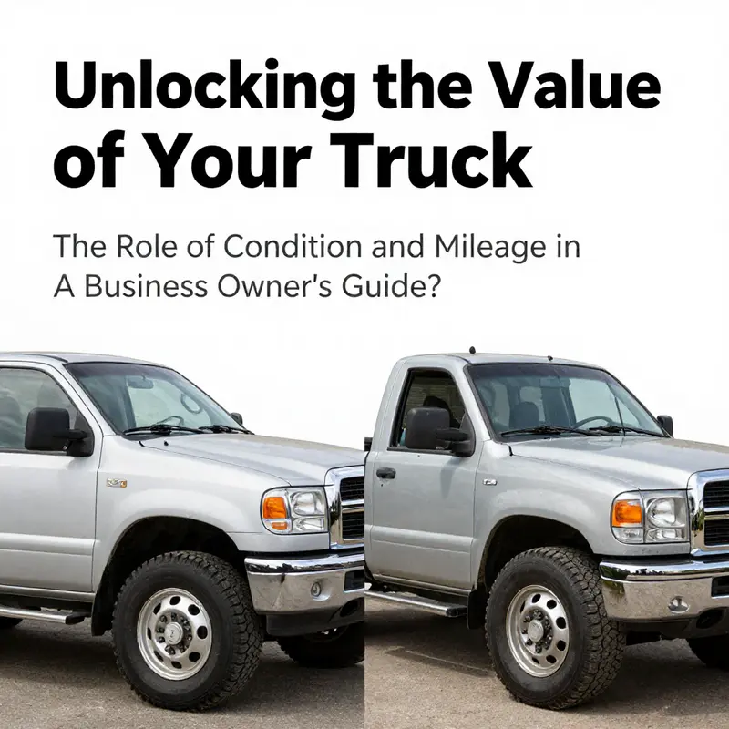 Using online valuation tools like Kelley Blue Book to determine your truck’s value.