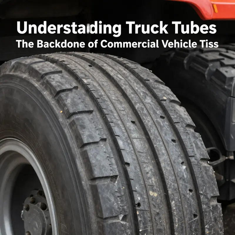 A detailed view of a truck tube, showcasing its robust design essential for performance.