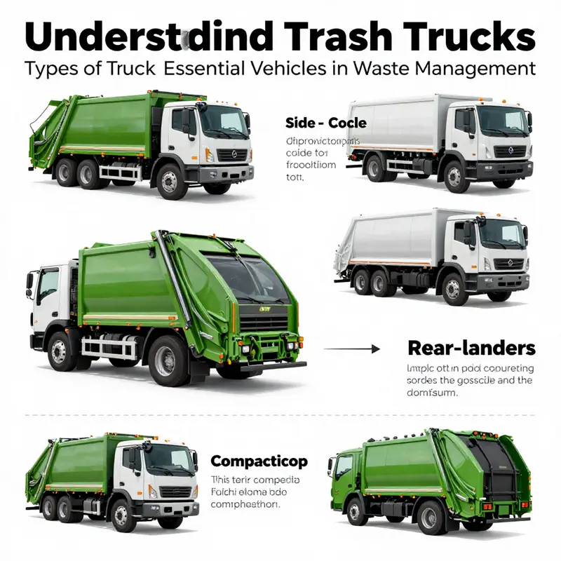 Garbage trucks collecting waste in a city setting, highlighting their essential role in urban sanitation.