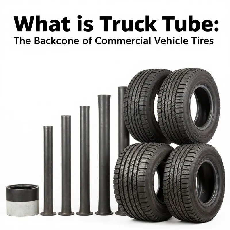 A detailed view of a truck tube, showcasing its robust design essential for performance.