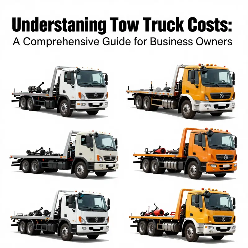 A detailed cost breakdown for various tow truck types.