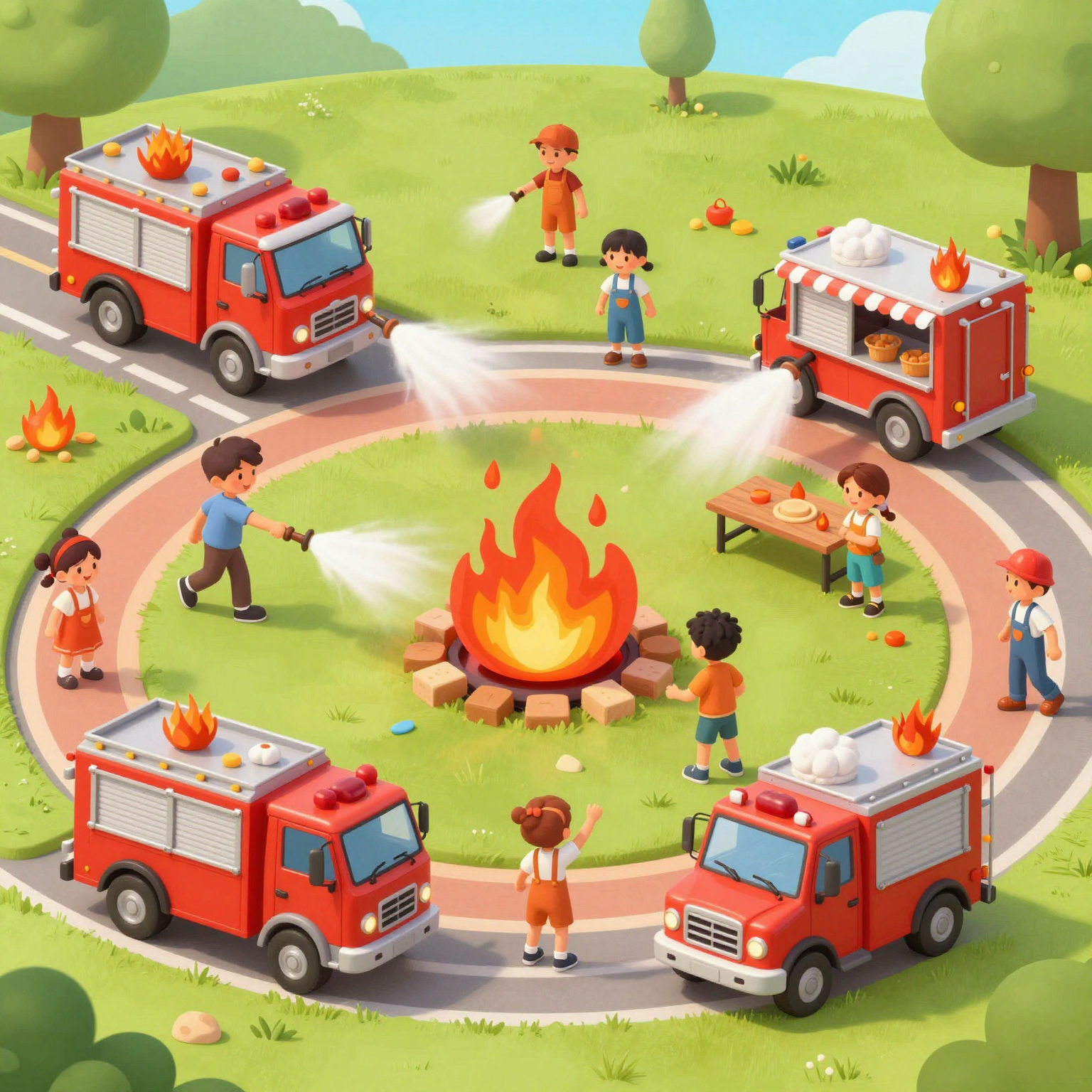 Infographic of Fire Truck Game