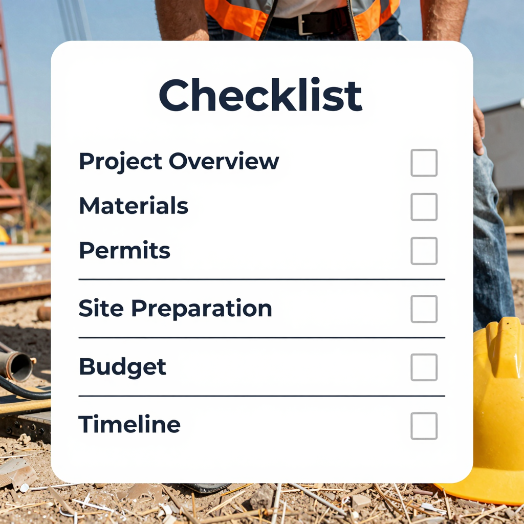 Concrete Project Planning Checklist