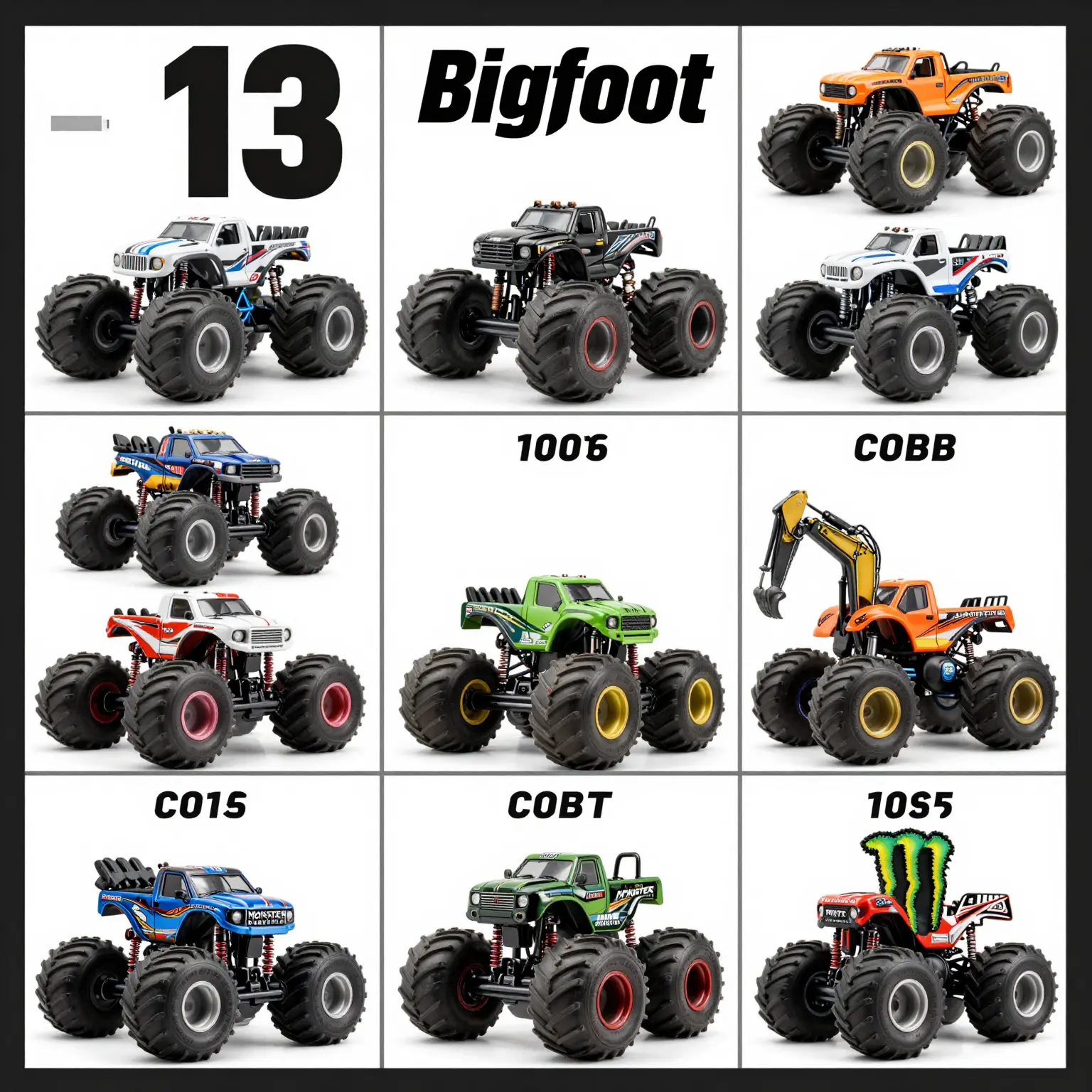 Comparison of Monster Truck Models