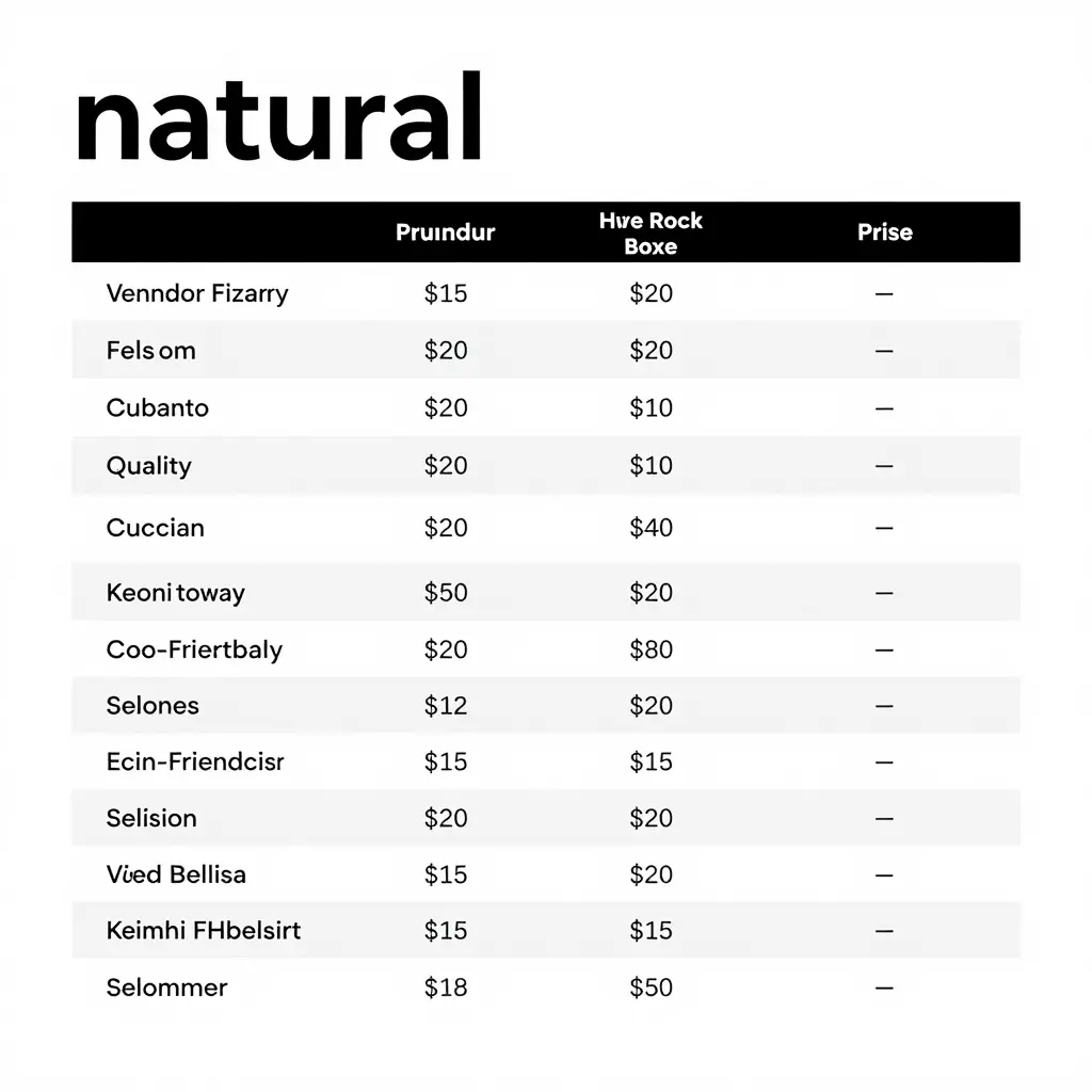 Sushi Takeaway Box Vendor Comparison