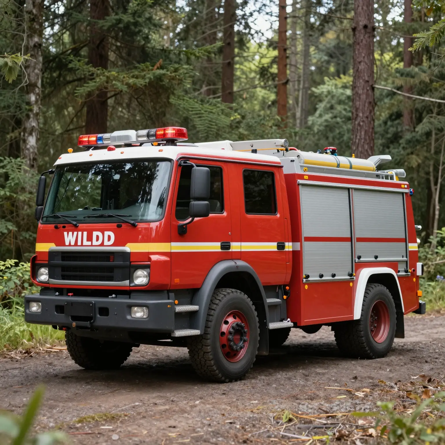 Modern Wildland Fire Truck